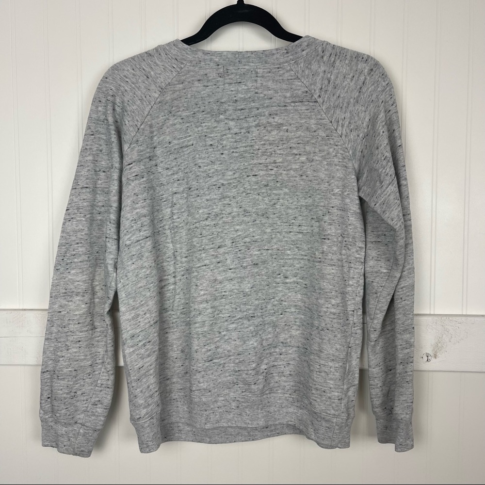 Monrow Paris Marled Gray Pullover Sweatshirt - image 4
